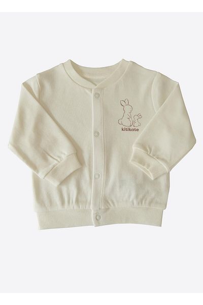 kitikate Organic New Basic Cardigan (Ecru)