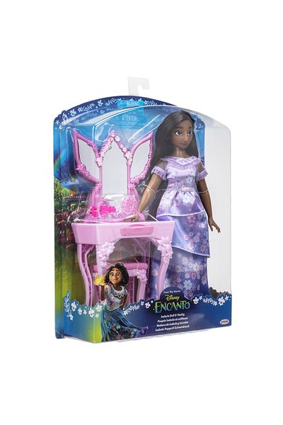 Disney Encanto Isabela Fashion Doll and Vanity 12-Inches |Fashion Doll|The Madrigal Family|Collectible Doll