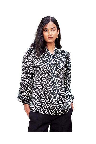 Salt Attire Tie-Up Stylish Women's Top Elegant Versatile & Comfortable Casual Wear