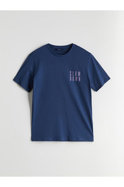 LC Waikiki Tricou pentru bărbați din bumbac pieptănat cu decolteu