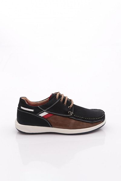 DGN Ανδρικά παπούτσια Comfort Γνήσιο δέρμα Navy Blue Nubuck 98431072