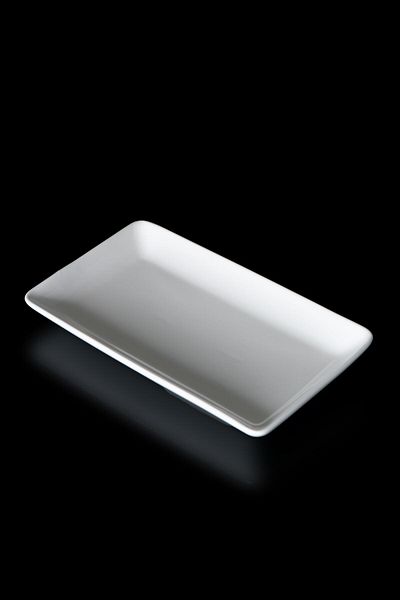 ACAR Bianco Perla Porcelain Rectangular Presentation Plate - 26.5 cm