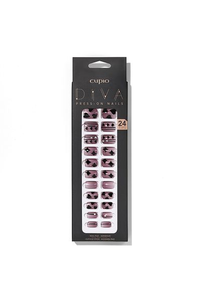 Cupio Cupio Diva false nail set - Artistic Black