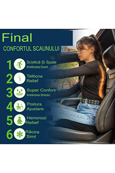 OEM Arvada ErgoSupport orthopedic seat cushion with memory foam and cooling gel