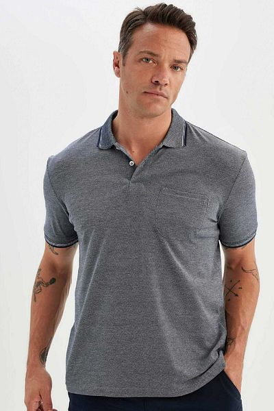 DeFacto Нове поло з коротким рукавом Regular Fit Basic Duz Polo Tisort C6004ax24sm