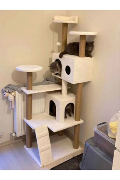 Petilux Cat House Scratching Post Tower Ptlx-0063