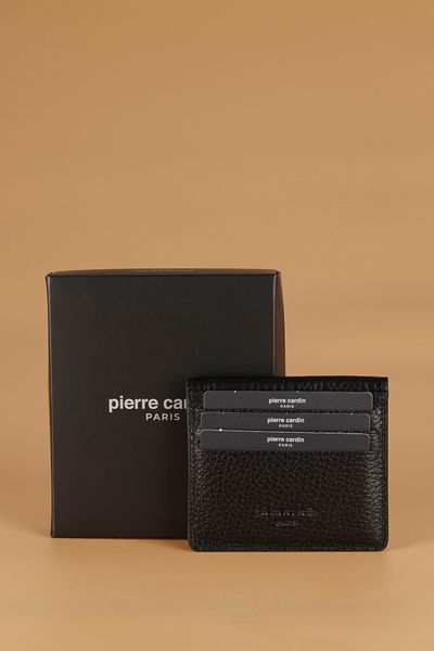 Pierre Cardin 206 Genuine Leather Men's Wallet Card Holder Flotur-Black