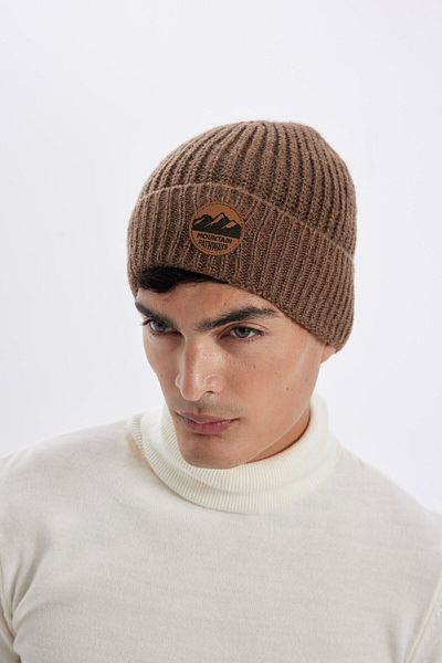 DeFacto Men's Woven Labeled Beret U9173Az24Wn