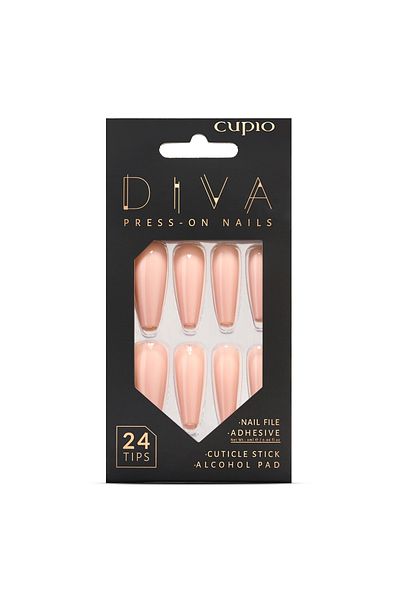 Cupio Cupio Diva false nail set - Perfect Nude
