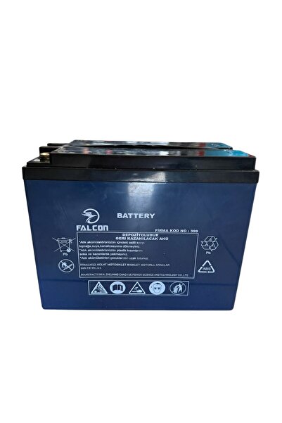 Falcon 12v 60Ah Elektrikli Motosiklet Aküsü Üretim Yılı 2025