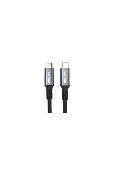 Philips PHİLİPS SWV6701/00 Thunderbolt3 USB-C to USB-C 240W Hızlı Şarj Kablosu 1m - Siyah