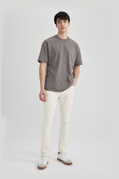 DeFacto Carlo Skinny Fit - Jeans mit normaler Taille und extra schmalem Bein C6025AX24SM