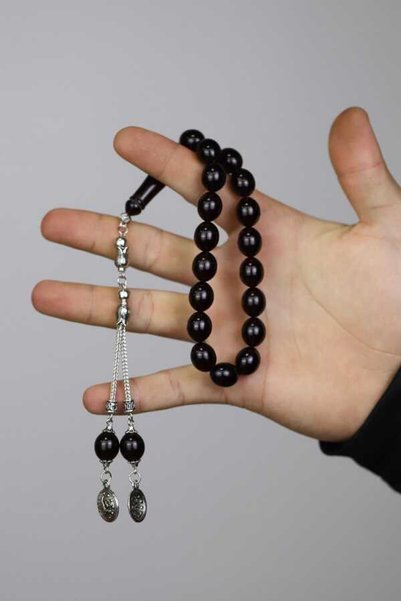 Midyat Gümüş Dünyası Efe Size 17 Pcs Powder Amber Prayer Beads