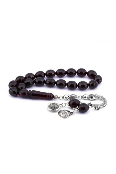 Midyat Gümüş Dünyası Efe Size 17 Pcs Powder Amber Prayer Beads