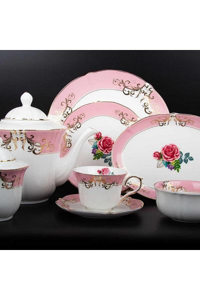 EVALIZA Queen Mary 36 Piece Breakfast Set