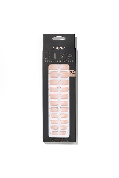 Cupio Cupio Diva false nail set - Nude Baby Boomer