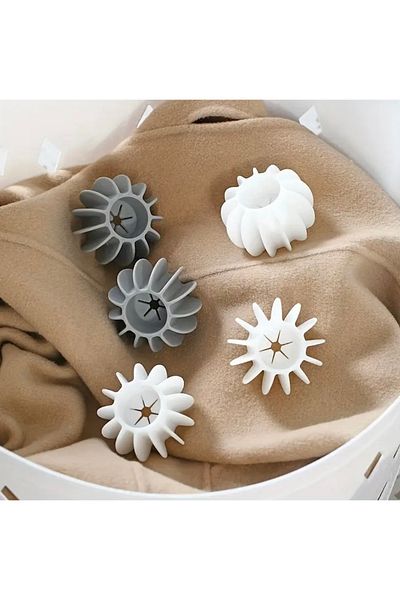 Home 5 Magic Washing Machine Balls |   Anti-Wrinkle and Anti-Tangles |   Hair and Dust Collector