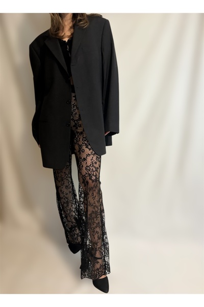 Butik Wideleg Dantel Pantolon