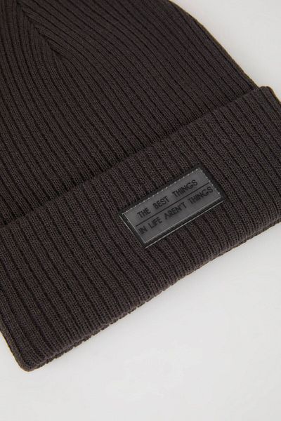 DeFacto Men's Label Printed Knitwear Beret A6632Ax24Wn