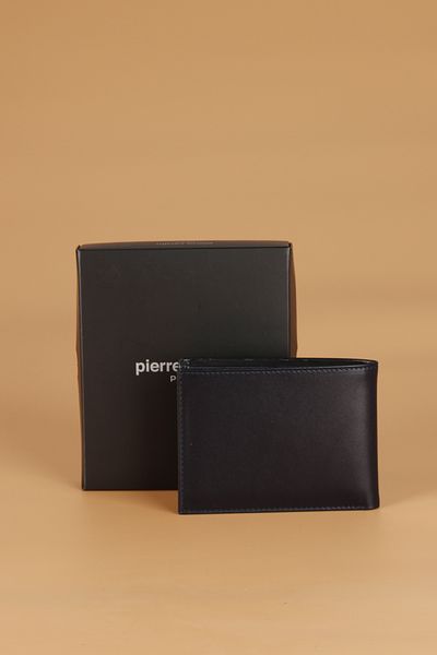 Pierre Cardin 075 Ανδρικό πορτοφόλι από γνήσιο δέρμα Analine Navy Blue Θήκη για κάρτες