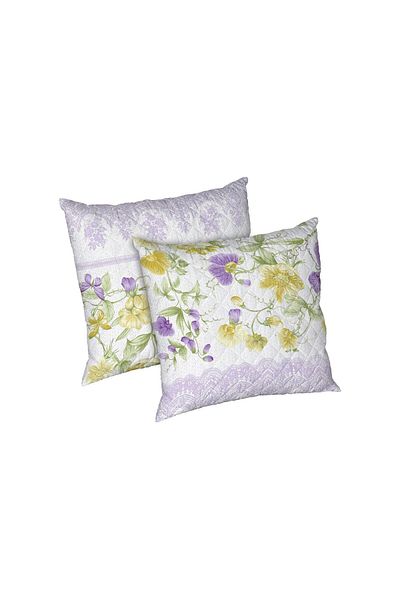 ALCAM Set Of 2 Wild Pillows, Quilted Microfiber, 70x70 Cm
