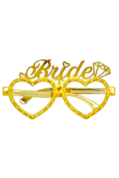 Onay Store Bride Glasses Gold - Bride to Be Supplies - Bachelorette Party - P...