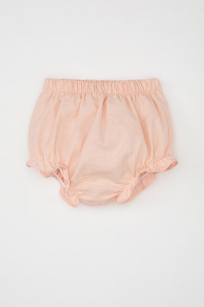 DeFacto Besticktes Leinen-Set für Babys – Set aus ärmelloser Bluse und Höschen C5097a524sm