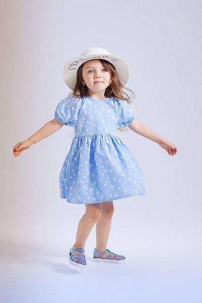 DeFacto Rochie din poplin cu mâneci scurte pentru fetiță C4502A524SM