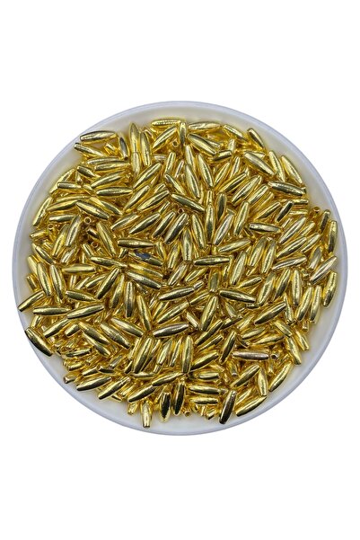 Hedef Bijuteri 25Gr 5X12Mm Barley Model Gold / Gold Yellow Metallized Plastic...