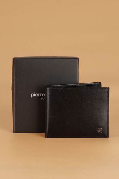 Pierre Cardin Genuine Leather Men's Wallet, Black Analine Card Holder