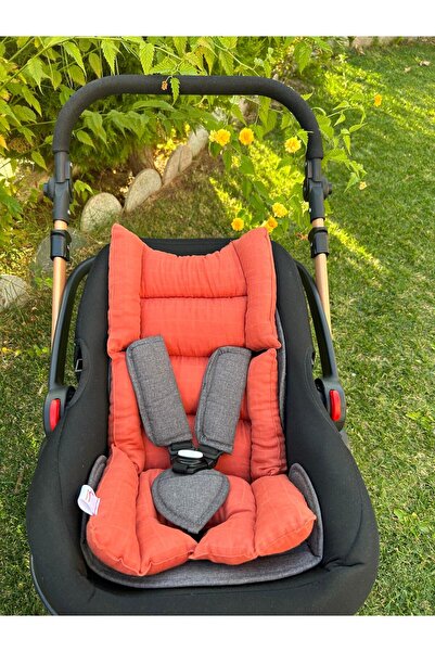 Aras Collection غطاء ووسادة لعربة الأطفال من الموسلين بطبقة واحدة