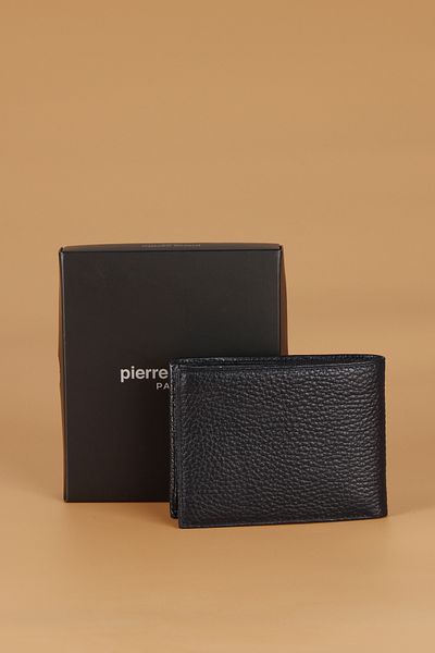 Pierre Cardin Men 3234 Genuine Texture Wallet Card Holder Floater Attack Case: Blue