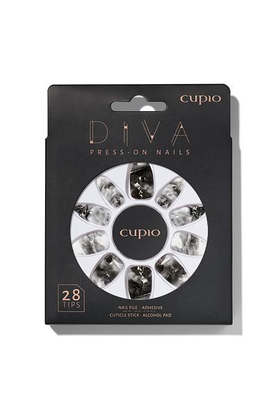 Cupio Set unghii false Cupio Diva - Classic Marble