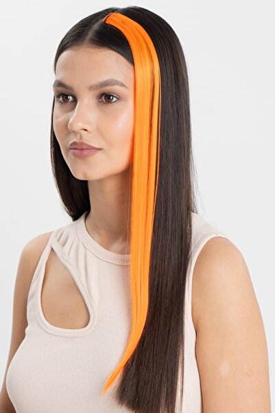New Obsessions Long Straight Synthetic Snap Hairpiece for Hair Extension