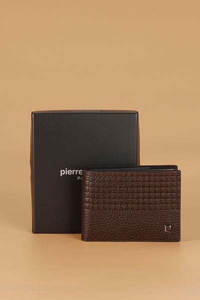 Pierre Cardin Men's Genuine Leather Wallet Card Holder Flotur Brown 07568