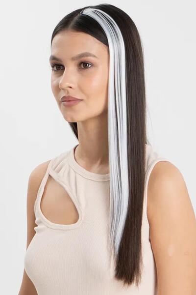 New Obsessions Long Straight Synthetic Hair Extension Snap Hairpiece