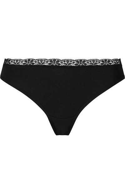 Urban Classics Ladies Basic Cotton Tanga Lace 5-pack