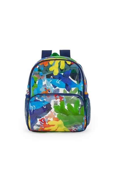 Tuc Tuc Μπλε ναυτικό διάφανο τσαντάκι