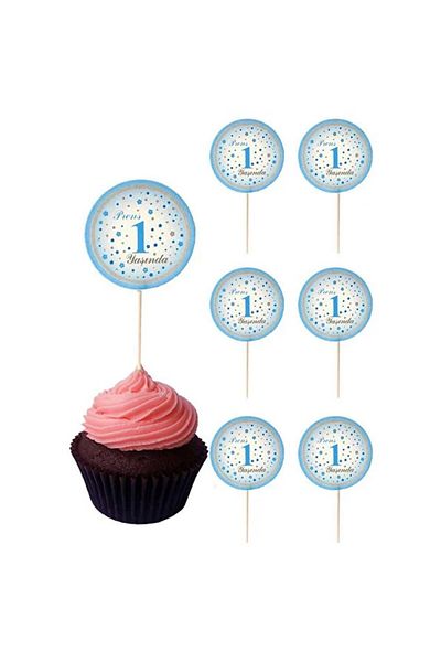 Hayaller Dükkanı Клечка за зъби Prince за 1 година - Cupcake Sausage Blue 20 бр.