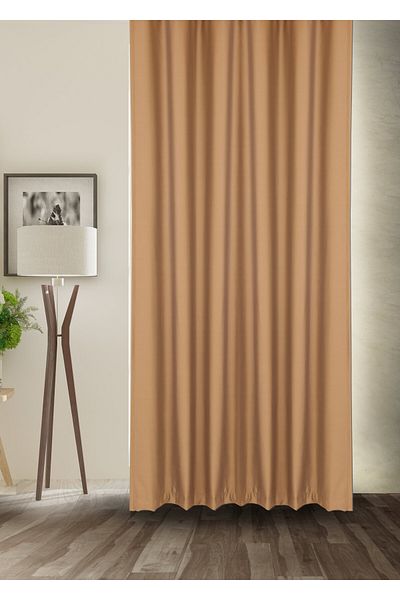 cheap's home Blackout Lightproof Background Curtain High Quality Blackout Sunshade with Extrafoam Without Pleats (Mink)