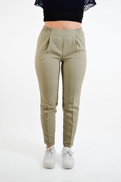 Nisan Double Leg Trousers with Elastic Waist