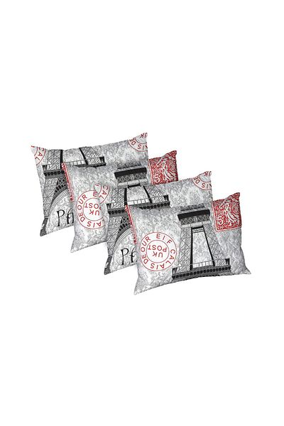 ALCAM Set of 4 Paris pillows, Alcam quilted microfiber, 50x70 cm