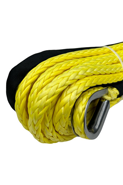 QUATRO Offroad Çekici Kurtarıcı Sentetik Halat 9,5mm 26m Sarı