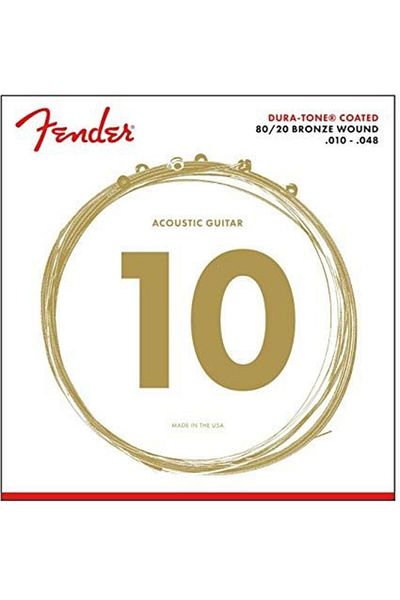 FENDER Dura-Tone Coated 10-48 Acoustic Guitar String 0730880002