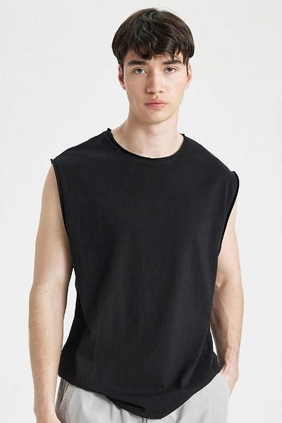 DeFacto Boxy Fit Crew Neck Basic Απλό εσώρουχο C7205ax24hs