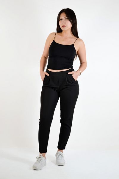 Nisan Double Leg Trousers with Elastic Waist