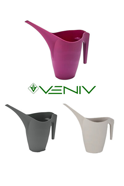 VENİV AGRİCULTURE Estetik 2l Sulama Kabı 1 Adet 2l Krem Rengi