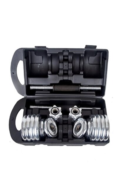 CKSpor 30 Kg Krom Dumbell Seti Çantalı Döküm Plaka Dambıl Seti CKS420