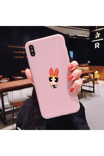 izzytech حافظة هاتف محمول مطبوعة بطبعة Powerpuff Girls متوافقة مع iPhone X/XS