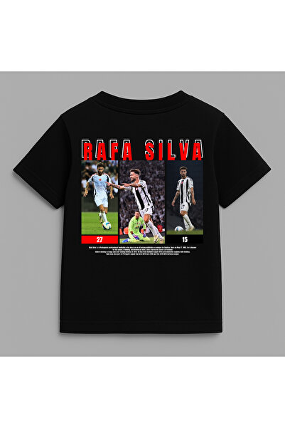 Edizen Rafa Silva Çocuk T-shirt Futbol Premium Unisex Oversize %100 Pamuk 6-1...